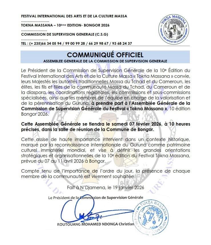 Assemblée Générale du Tokna Massana 2026